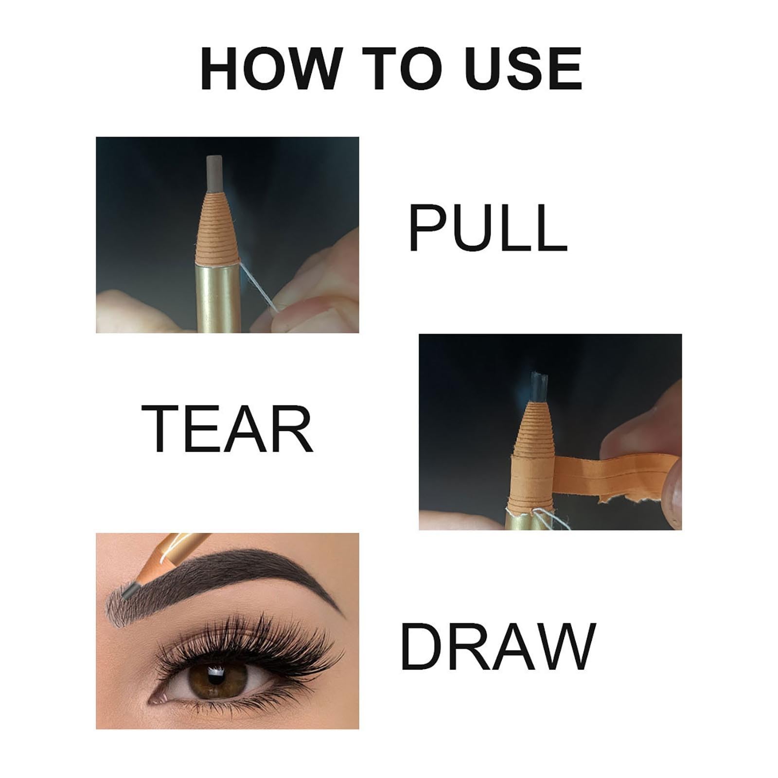 Олівець Eyebrow Booster Double Head Extremely Thin Triangular Для брів (B, One Size), фото №5