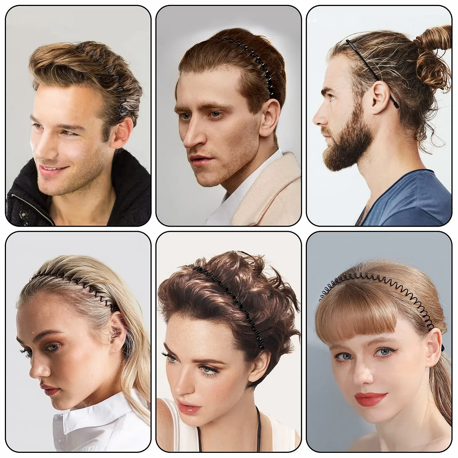 Набір металевих обручів для волосся, фото №6