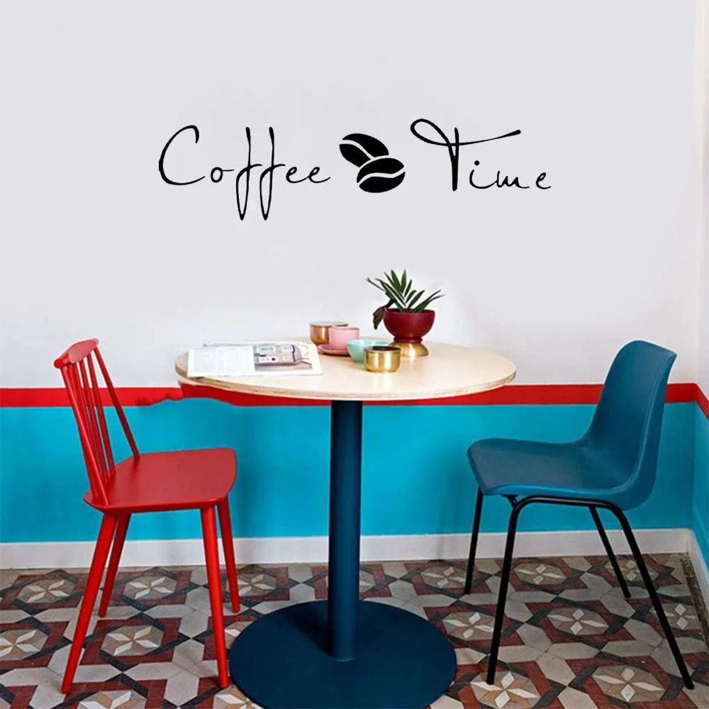 Наклейка на стіну CoffeeTime Coffee Vinyl Removable 58 x 15 см, Чорний, фото №2