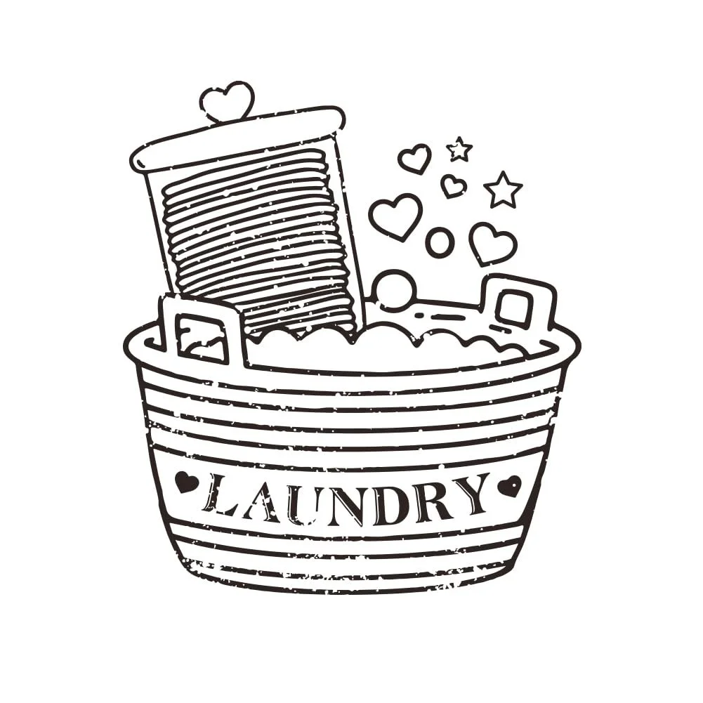 Наклейка на стіну SUPERDANT Laundry Пральня вінілова для пральних машин, фото №3