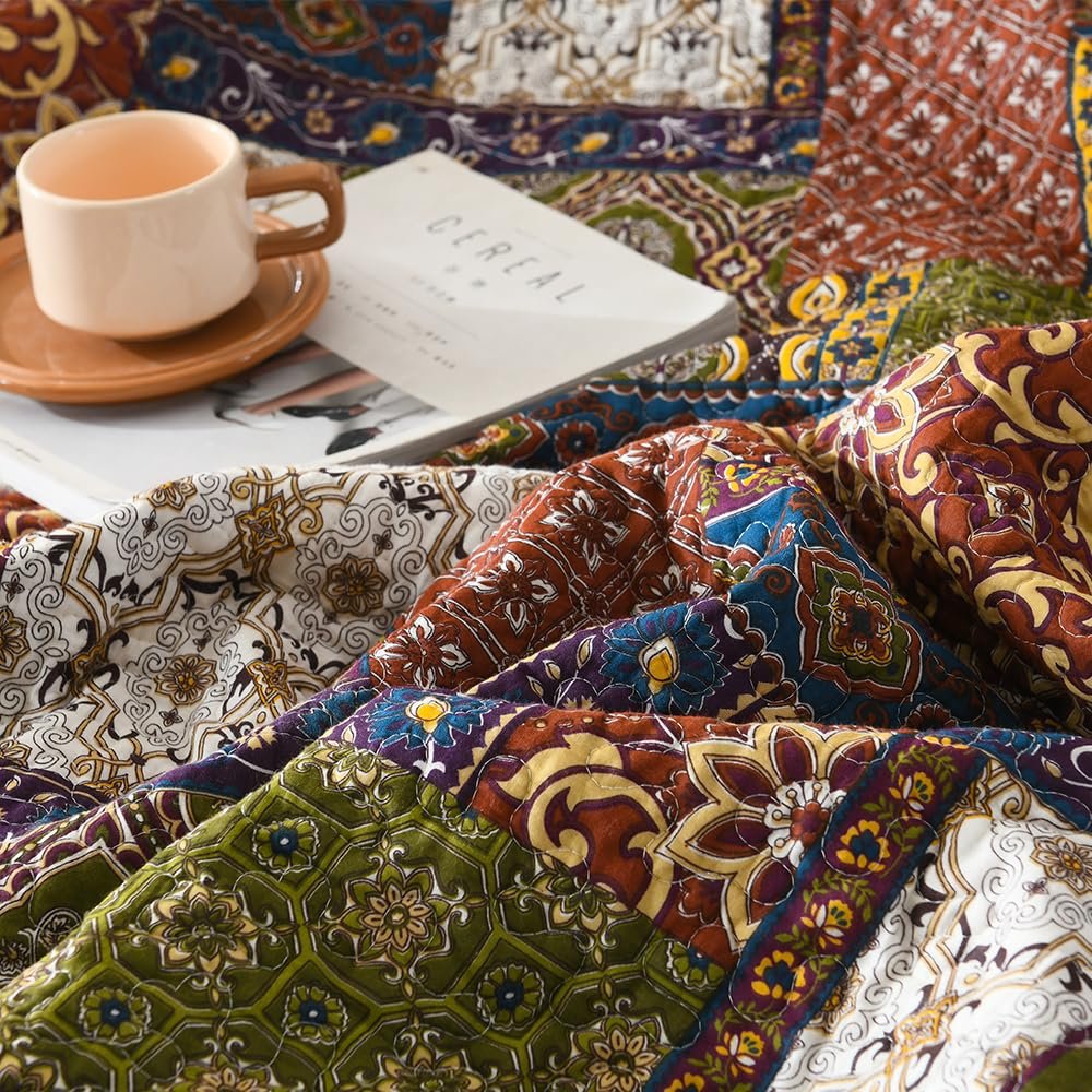 Покривало VISIMISI Бавовняне покривало на ліжко 240 x 260 см, стьобана Покривало з 2 наволочками, фото №8 Покривало VISIMISI Бавовняне покривало на ліжко 240 x 260 см, стьобана Покривало з 2 наволочками, фото №8