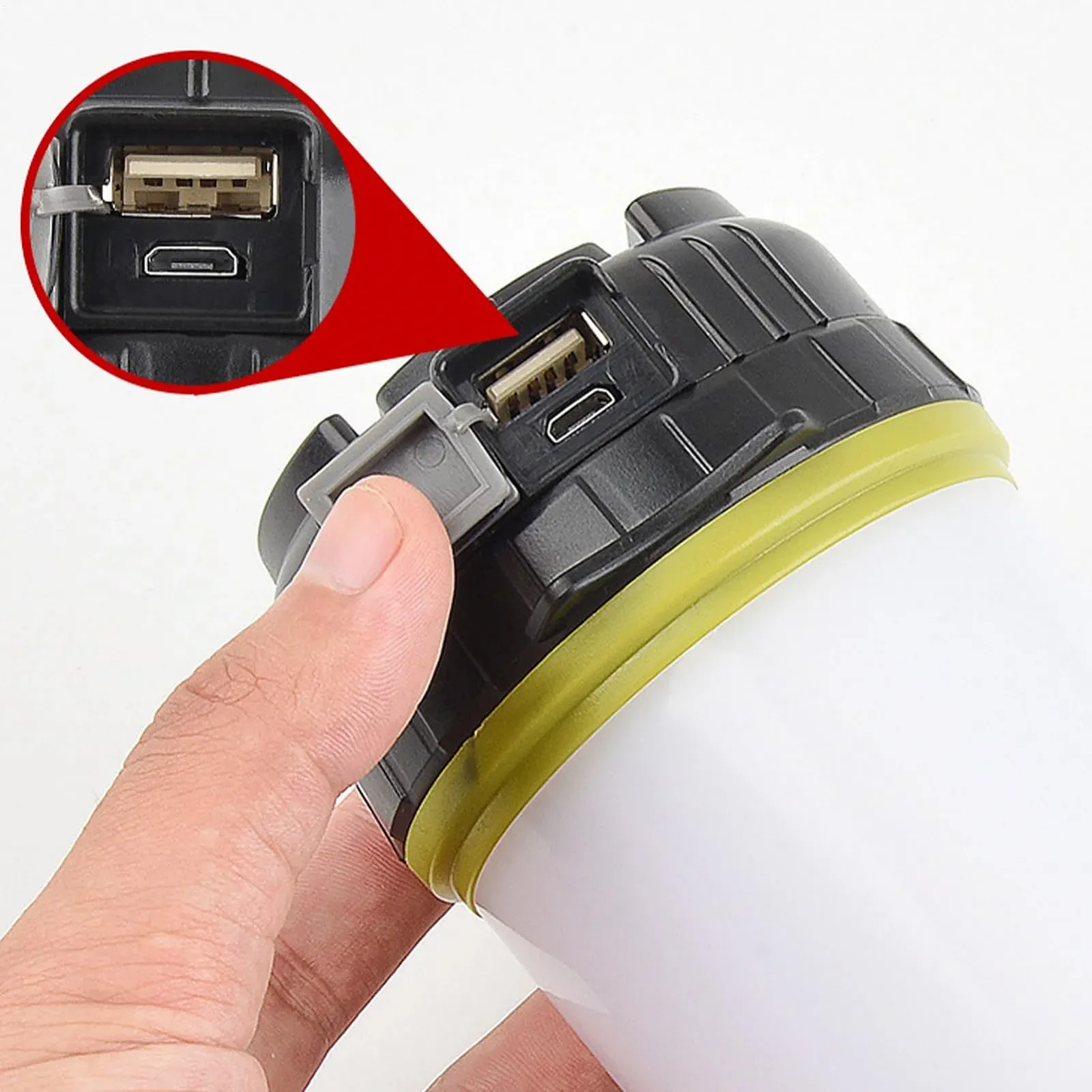 Ліхтар для кемпінгу, прожектор, ручний ліхтар, 6 режимів освітлення, легкий з ручкою для перенесення, ідеально підходить для походів, полювання або катання на човні, фото №7