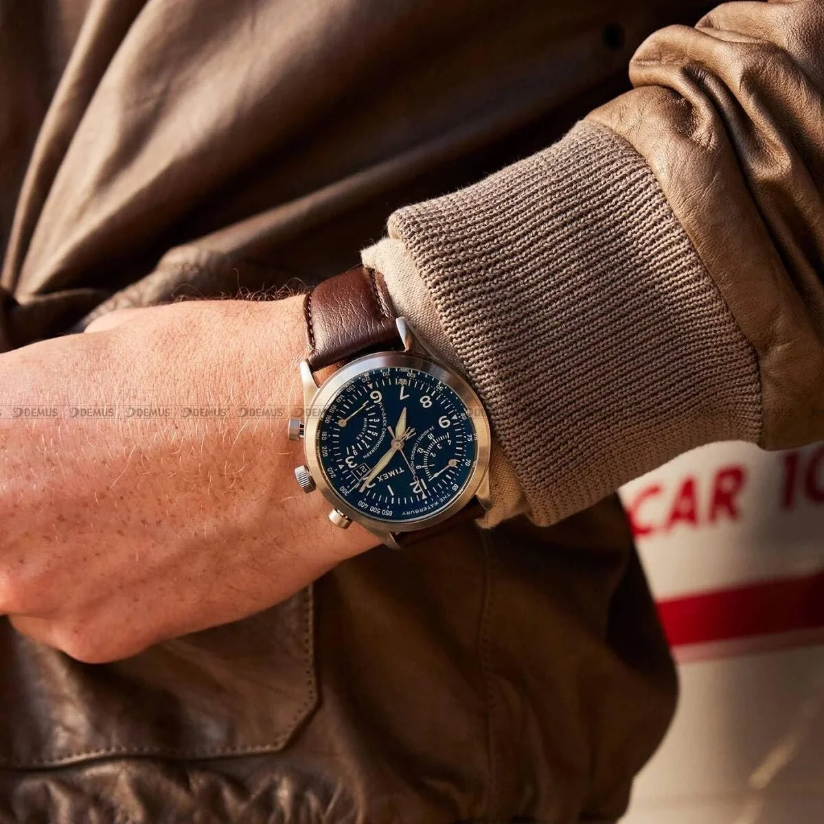 Чоловічий Хронограф Timex Traditional, коричневий, ремінець, фото №7 Чоловічий Хронограф Timex Traditional, коричневий, ремінець, фото №7