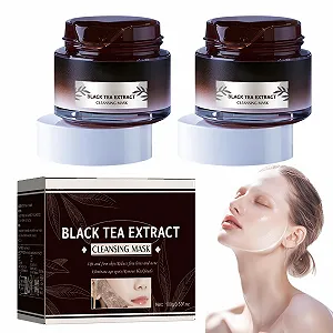 Маски очищающие Tip-Off для ухода за лицом Глубокое очищение с экстрактом чая Антивозрастная маска для эффекта упругости Набор из 2 шт. Идеально для свежей и чистой кожи - Фото 1
