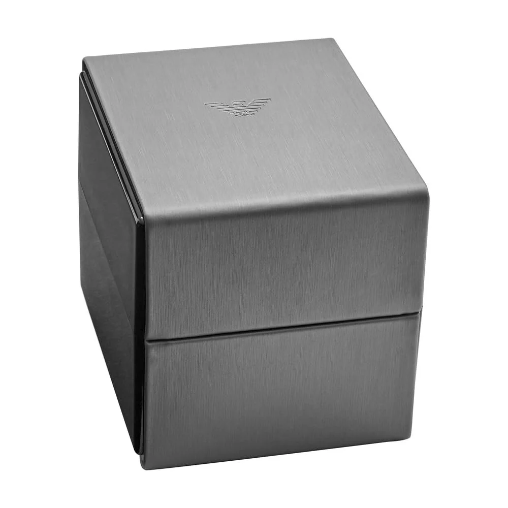 Часы Emporio Armani Мужские Кварцевые С датой Ремешок кожаный, корпус 43 мм, фото №8