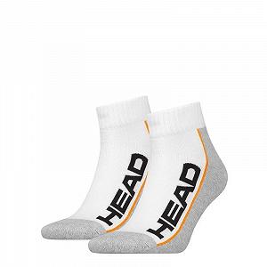 Шкарпетки Head Stripe Quarter 2-Pack Білий, Сірий - Фото 1