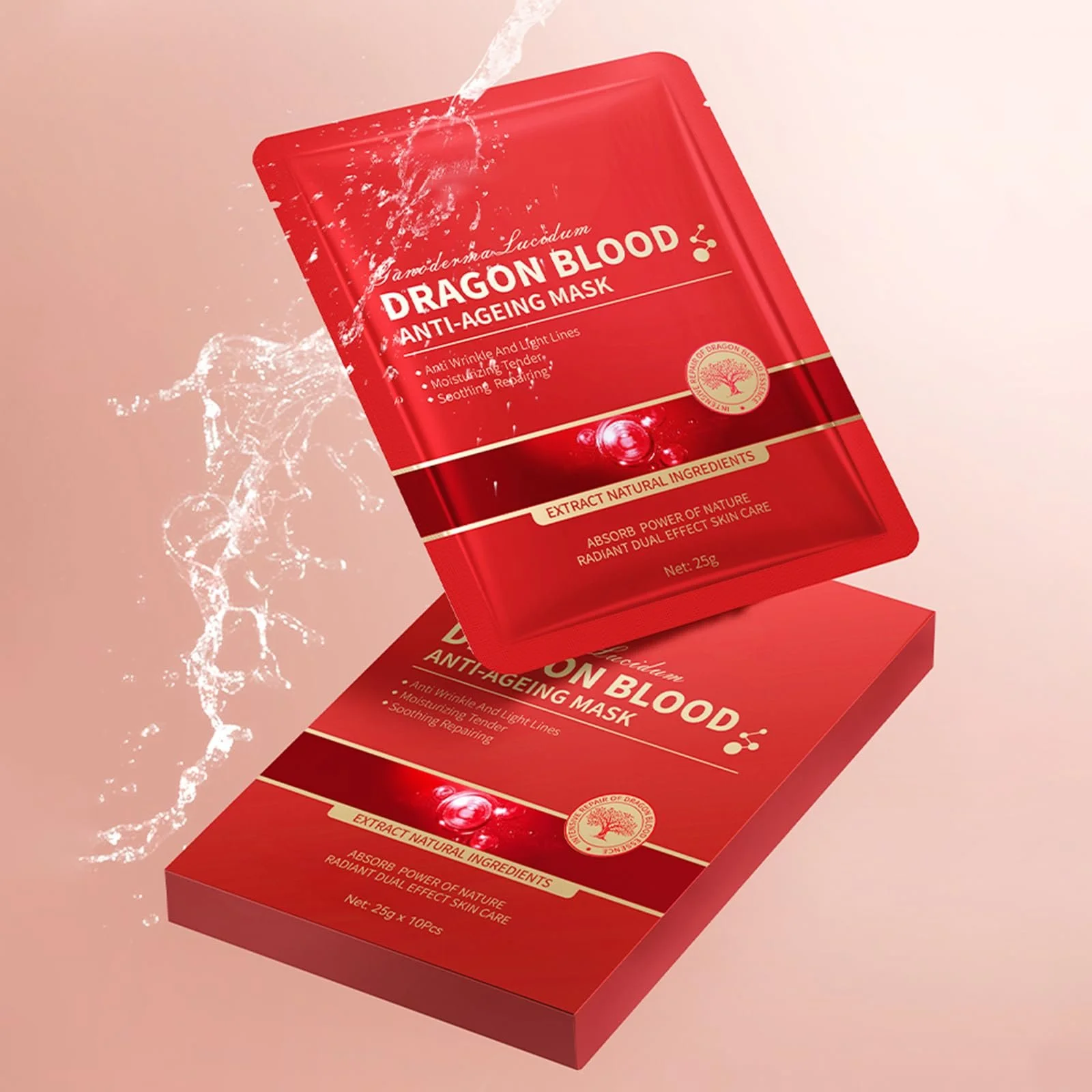 Маска для обличчя Tkekruh 10 шт, антивікова, фото №3