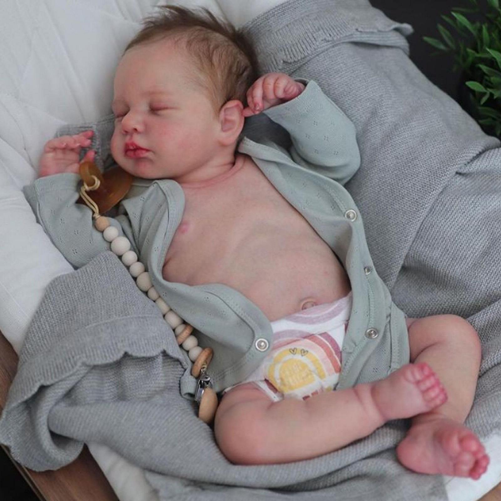 Кукла Anano Baby Reborn Baby Полностью силиконовая мальчик 20 дюймов Кукла как настоящие дети Полностью силиконовая живая и водонепроницаемая силиконовая кукла Reborn Baby мальчик, фото №1