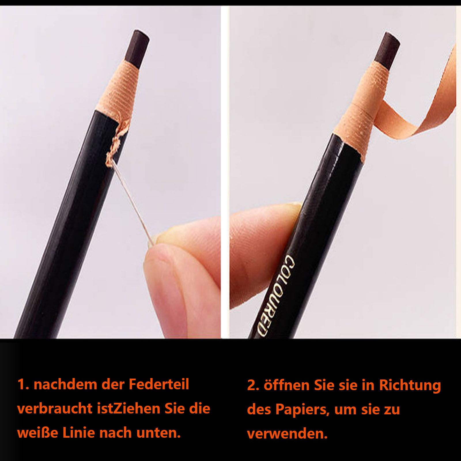 Олівець для брів Waterproof hairy drawing liquid м'який швидкосохнучий довговічний (5, коричневий), фото №3