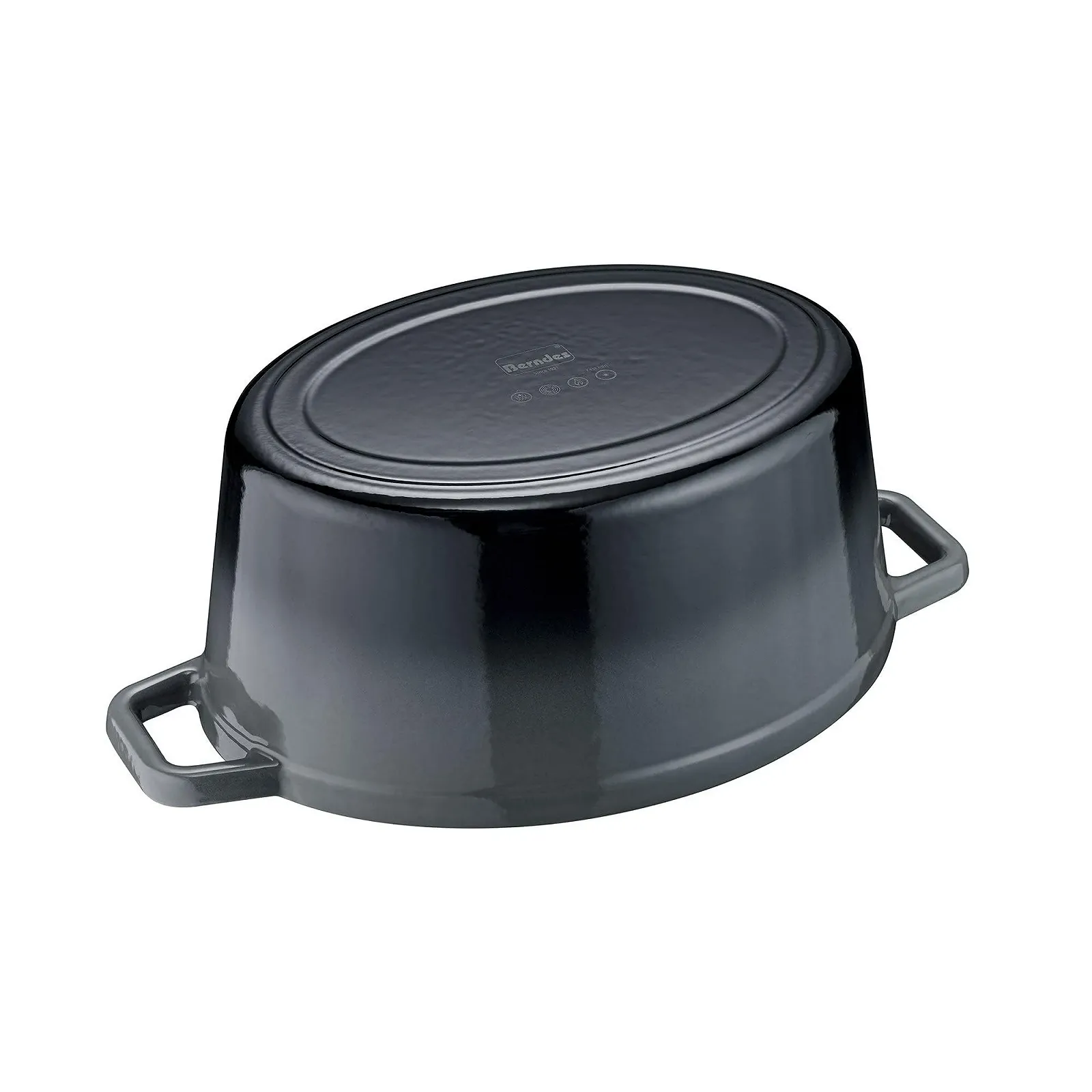 Жаровня Berndes B.iron 6L 31 x 24 cm з кришкою чавунна емальована, фото №3