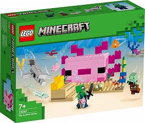 Конструктор Lego Minecraft Набір 21247 Будинок Аксолотля 21248 Гарбузова Ферма 30432 Поліетиленовий пакет Черепаший Берег synthetic.ua - Фото 1