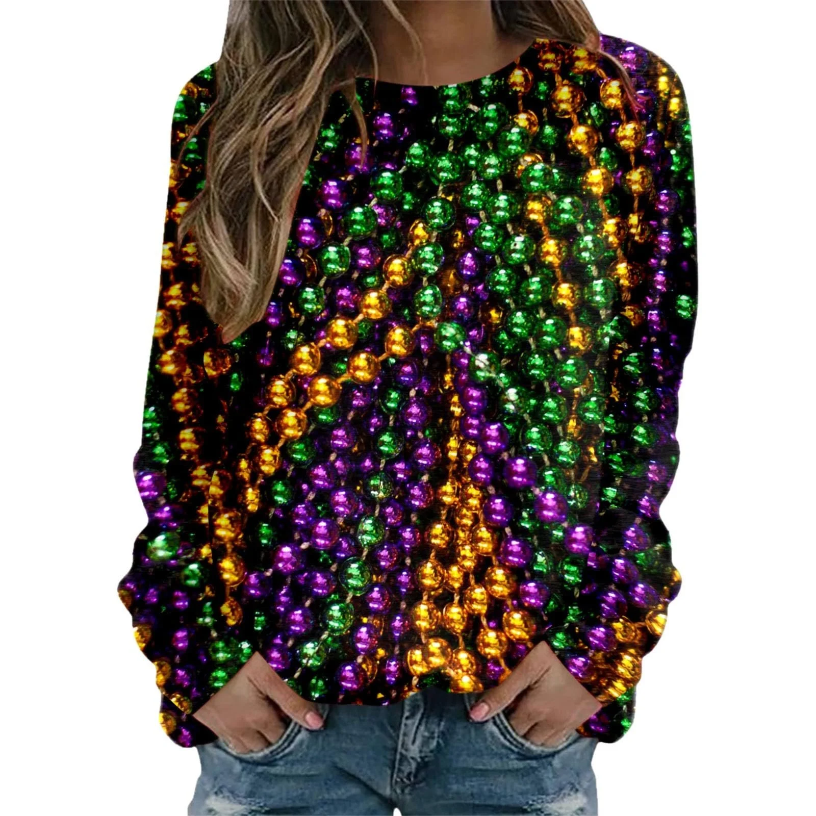 Женский свитшот 2024 с рисунком масок, одежда для вечеринок, карнавальная тематика 08, фото №1 Женский свитшот 2024 с рисунком масок, одежда для вечеринок, карнавальная тематика 08, фото №1