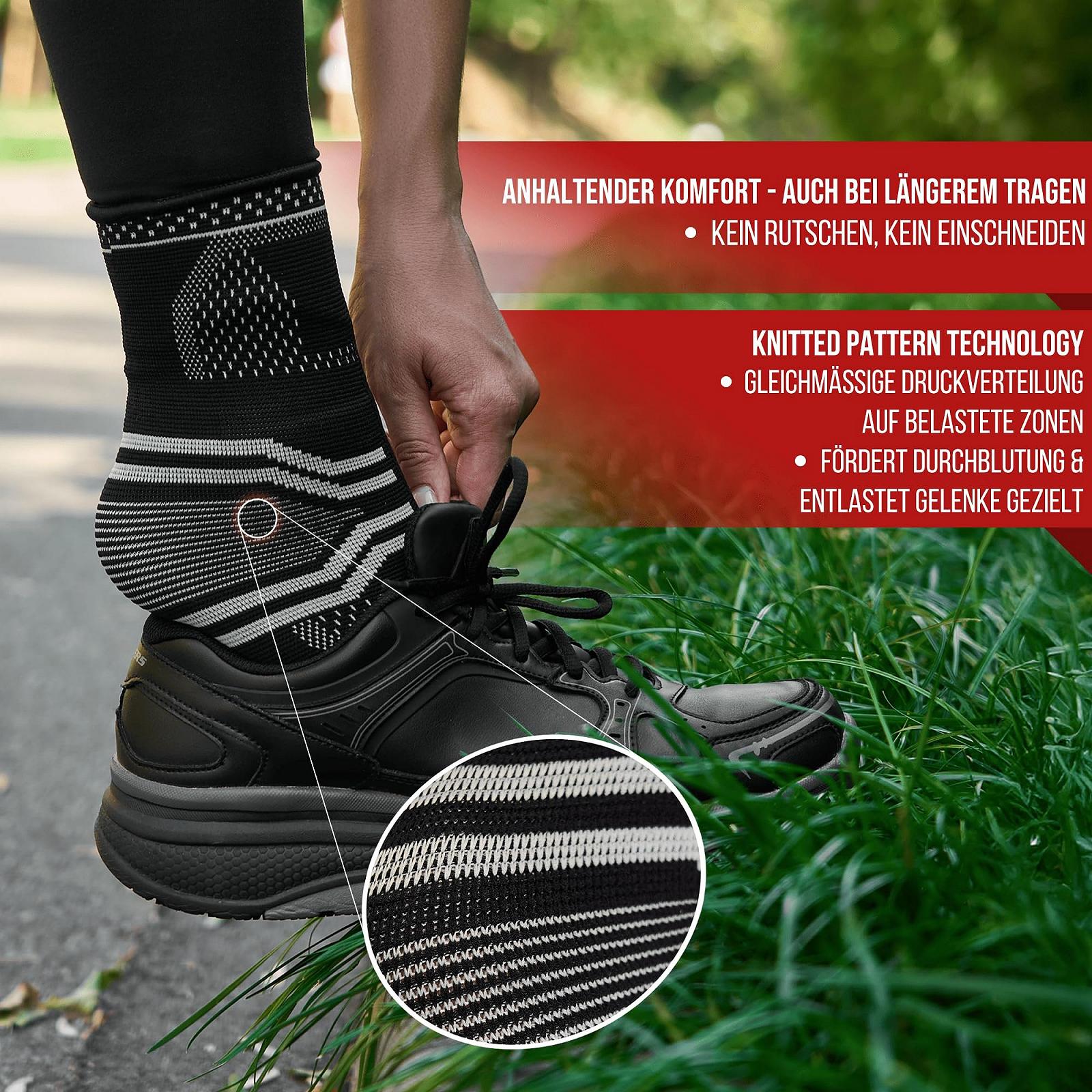 Бандаж на гомілковостопний суглоб NEUMANN® Компресійний, екстратонкий, ортопедичний, розмір S, фото №3