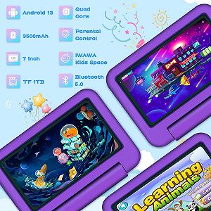 Планшет 7" Oangcc TAB A8 4+3/64Gb 4 ядра Android 13 Фиолетовый synthetic.ua - Фото 1