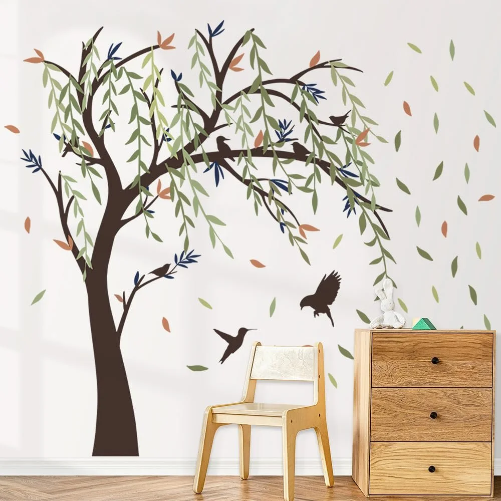 Настільна наклейка milaosk Дерево та птах абстракція ПВХ 127 x 142 см, фото №3