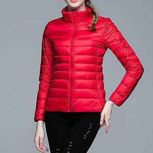 Зимняя женская теплая легкая куртка Corduroy Warm White Duck Down Coat synthetic.ua - Фото 1