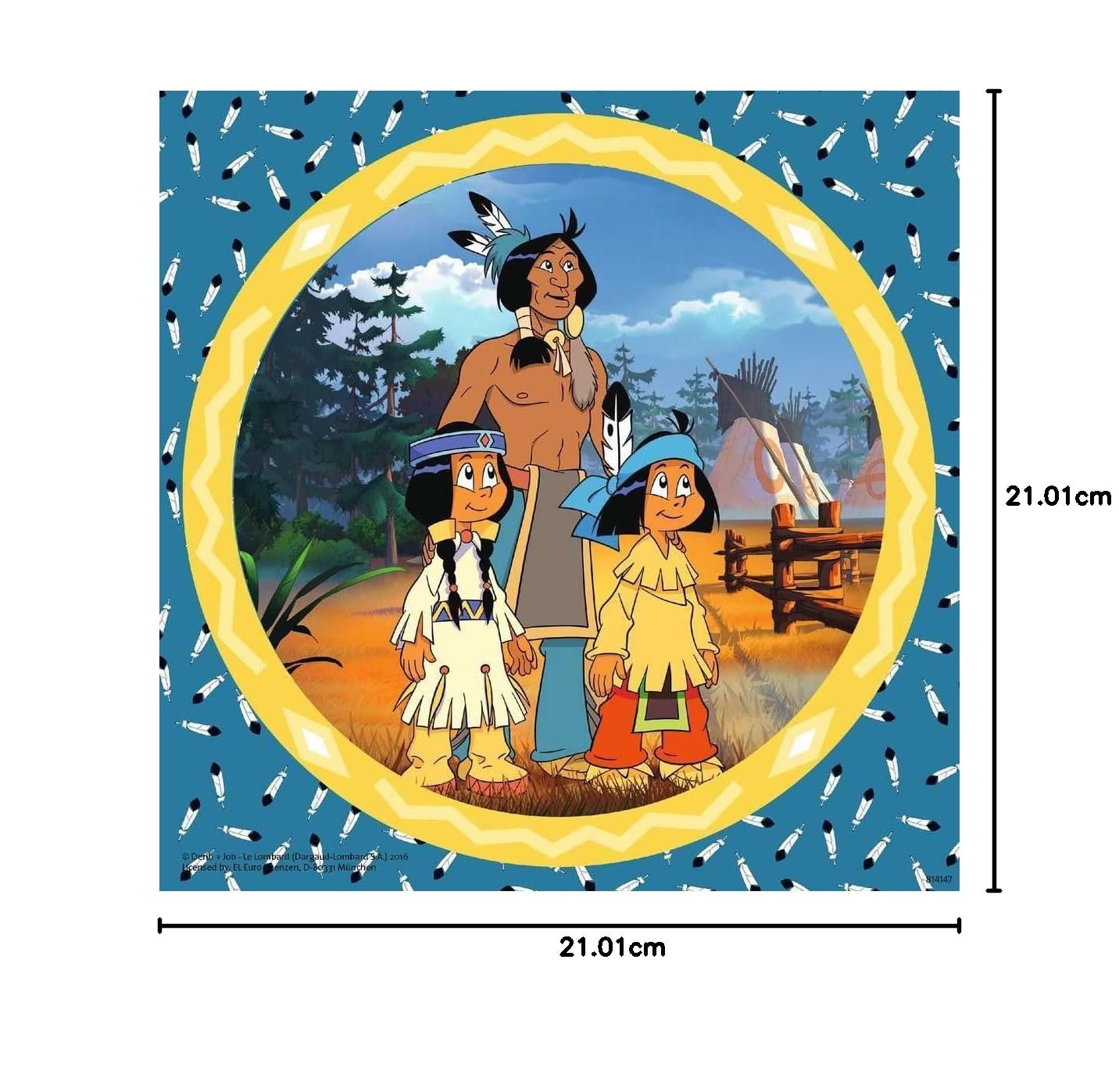 Пазл Ravensburger 80007 Yakari The Brave Indian 3 x 49 элементов, фото №5