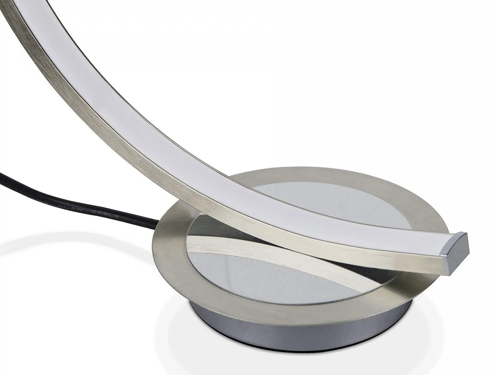 Настільна лампа Trango Moonlight 2019-01XL Dimmable LED напівкругла 1x 12 Вт 3000 К Матовий нікель, фото №5