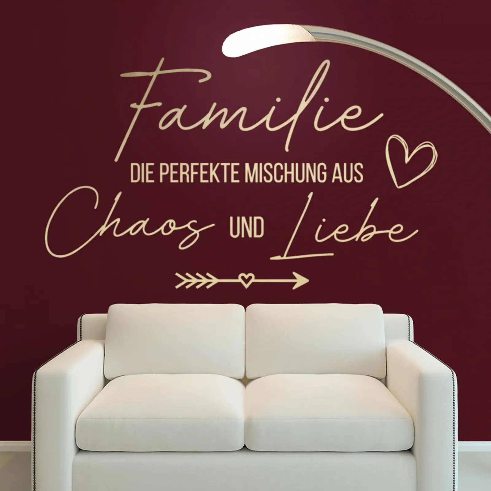 Наклейка на стіну Klebekönig Family the Perfect Mix Цитата, фото №2