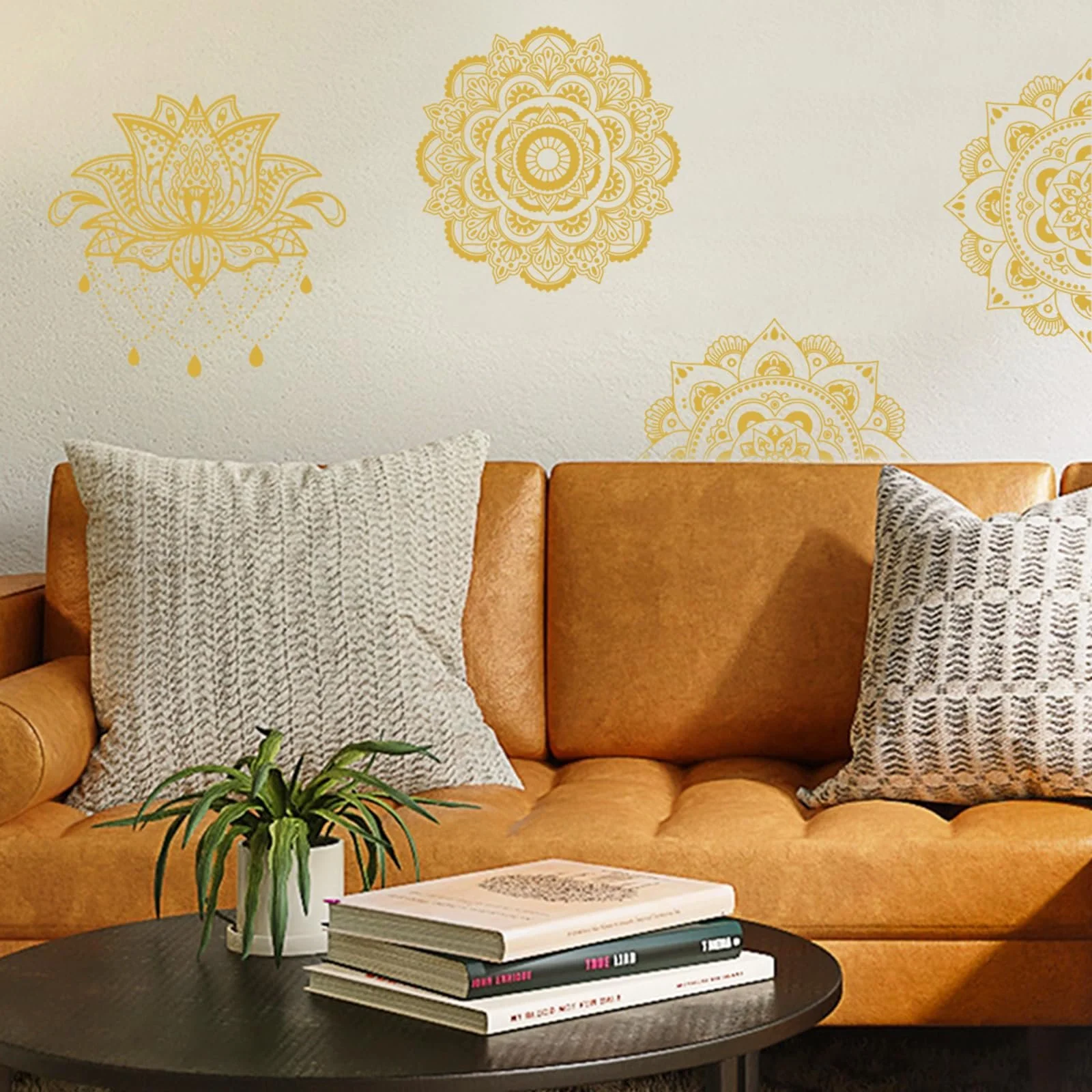 Наклейки на стіну ORIGACH Boho Mandala Mid-Century Vintage вінілові 116 x 39 см, фото №7