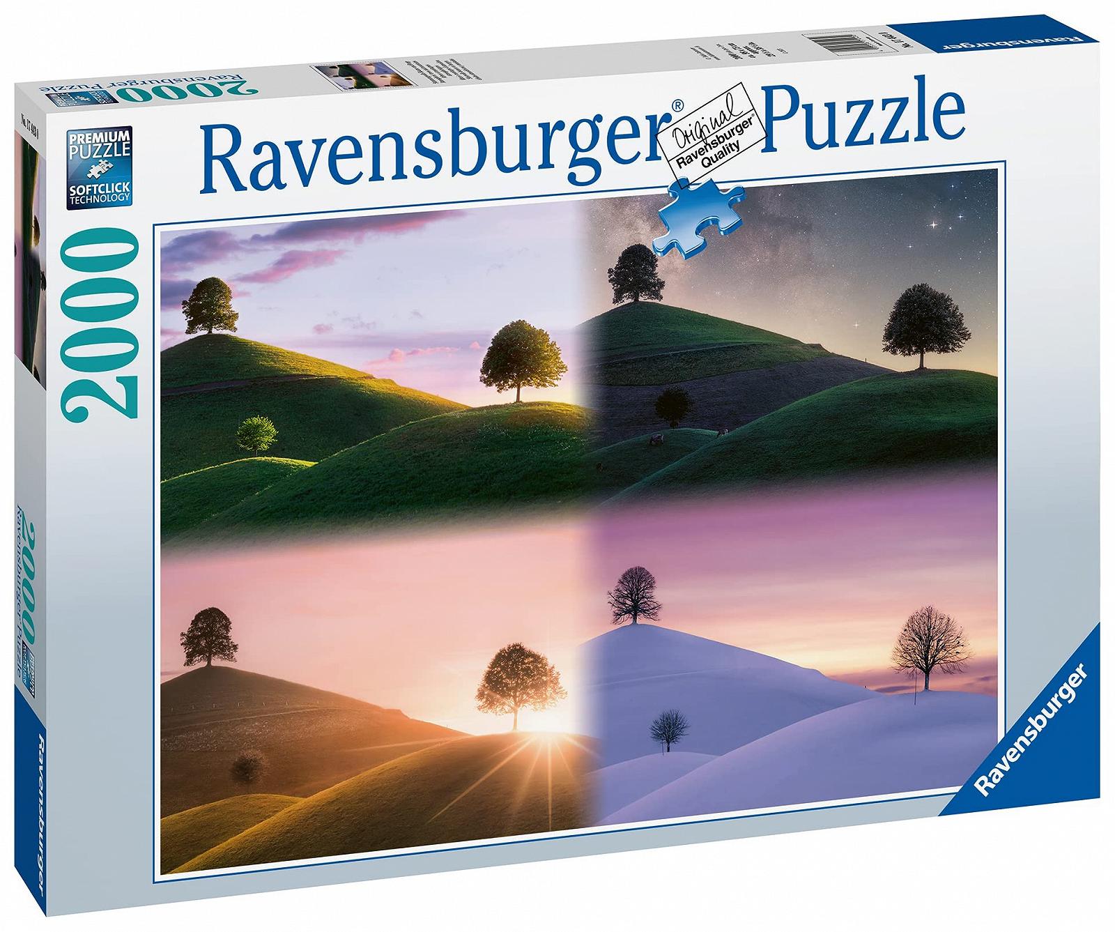 Пазл Ravensburger Atmospheric Trees and Mountains 17443 2000 деталей, фото №4