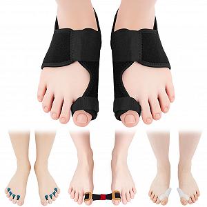 Шкарпетки-шини для корекції Hallux Valgus, 2 шт., для полегшення болю великого пальця - Фото 1