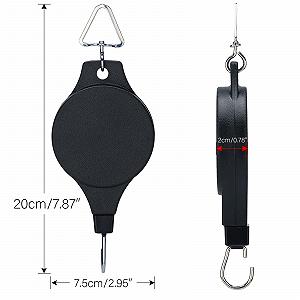 Підвісний підйомник для рослин KINGLAKE Набір 2 шт. Регульований гачок з тросом synthetic.ua - Фото 1