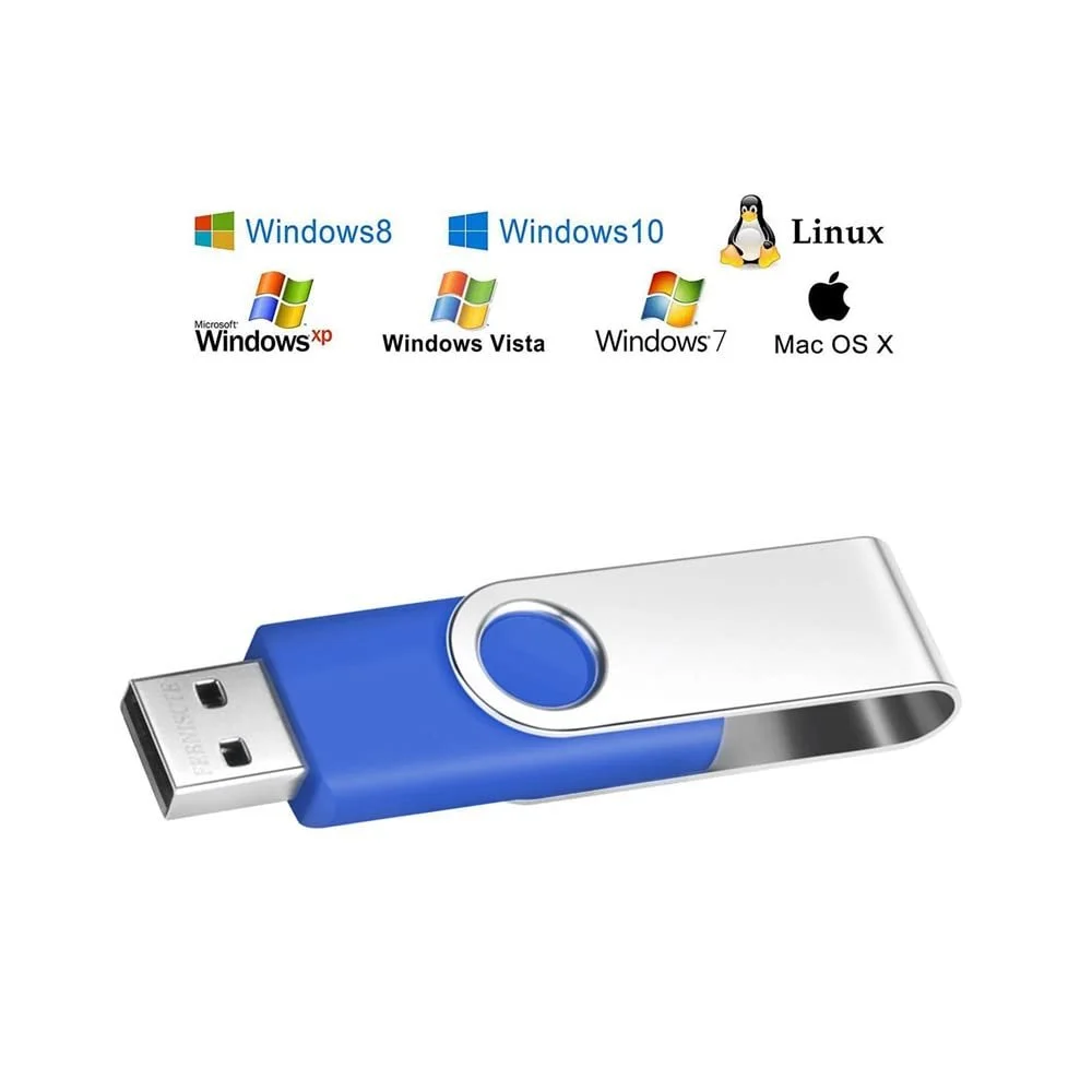 USB-накопичувач FEBNISCTE 8GB Pack of 10 USB 2.0 Blue, фото №4
