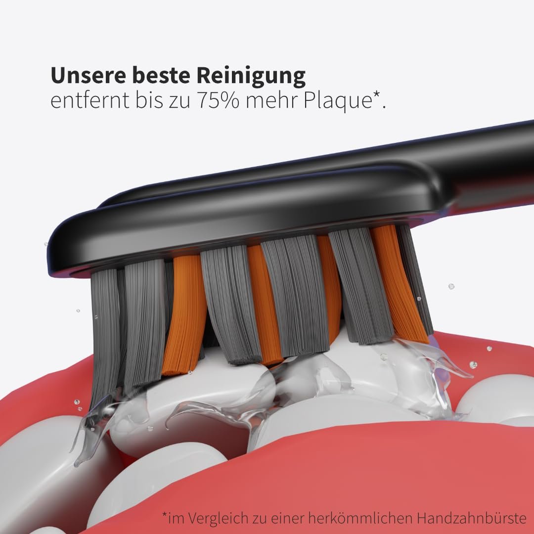 Змінні насадки Zahnheld Pro X-Clean Середньої жорсткості для звукової зубної щітки Gero Sonic 3 шт., фото №2