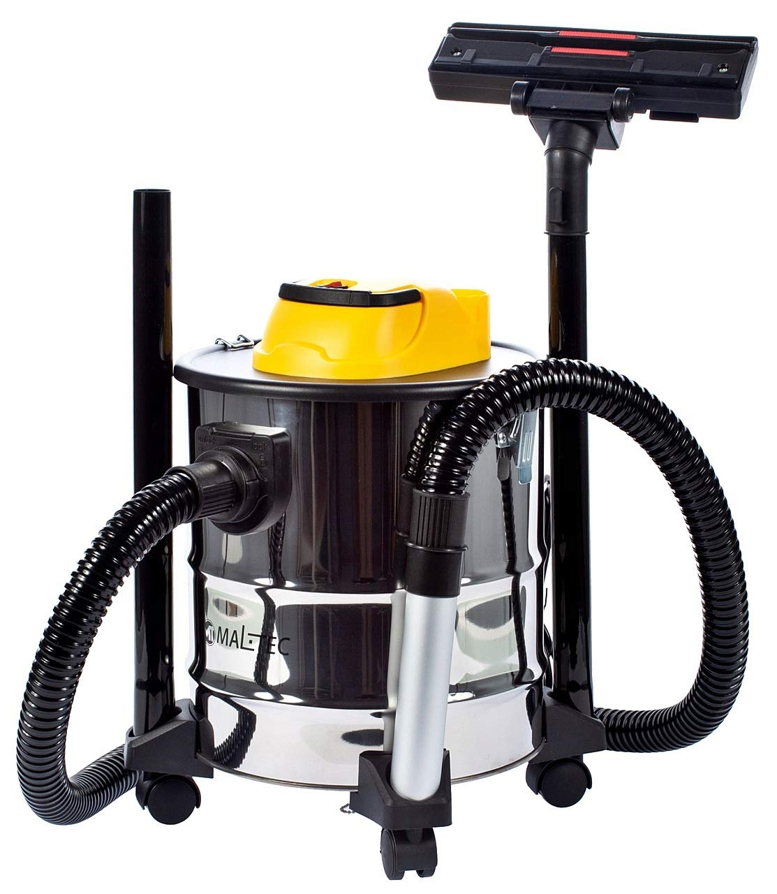 МалТек TurboVac ML2500-ASH-INDUSTRIAL камінний пилосос Нержавіюча сталь Пластик Сріблястий Жовтий, фото №7 МалТек TurboVac ML2500-ASH-INDUSTRIAL камінний пилосос Нержавіюча сталь Пластик Сріблястий Жовтий, фото №7