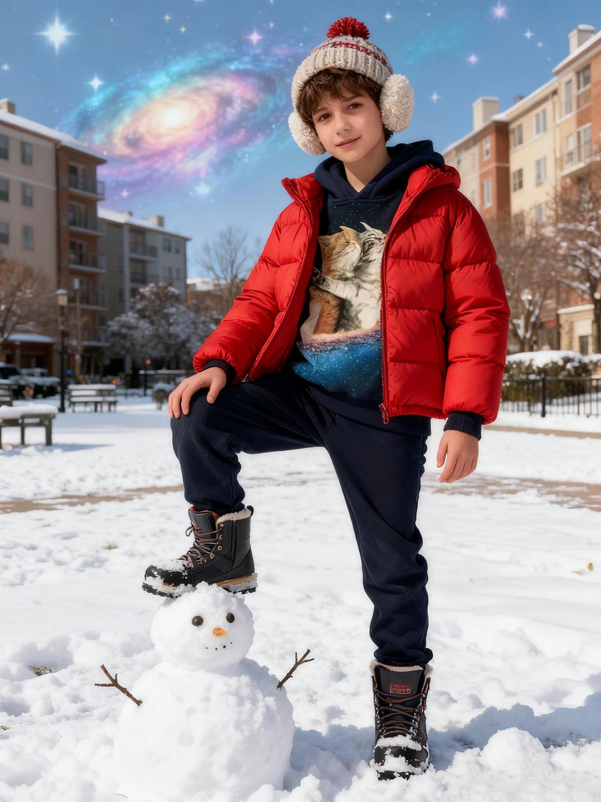 Худи Loveternal Детское 3D принт Худи для мальчиков и девочек, свитер с длинными рукавами и карманами, для возраста 5 - 13 лет, фото №5