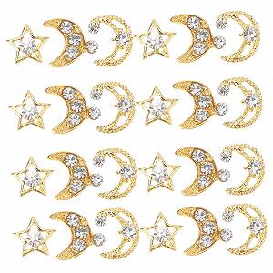 Шармы для ногтей Healeved Звезда, Луна, 30 шт - Фото 1