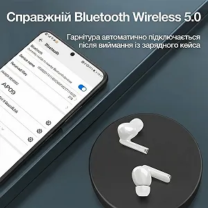 Беспроводные наушники Yoous AP28 / Bluetooth 5.2 / Влагозащита IPX67 / До 30 часов работы от кейса / Белые цена на synthetic.ua - Фото 1 Беспроводные наушники Yoous AP28 / Bluetooth 5.2 / Влагозащита IPX67 / До 30 часов работы от кейса / Белые synthetic.ua - Фото 1