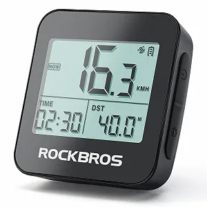 Велокомпьютер ROCKBROS GPS IPX6 2" FSTN Черный - Фото 1