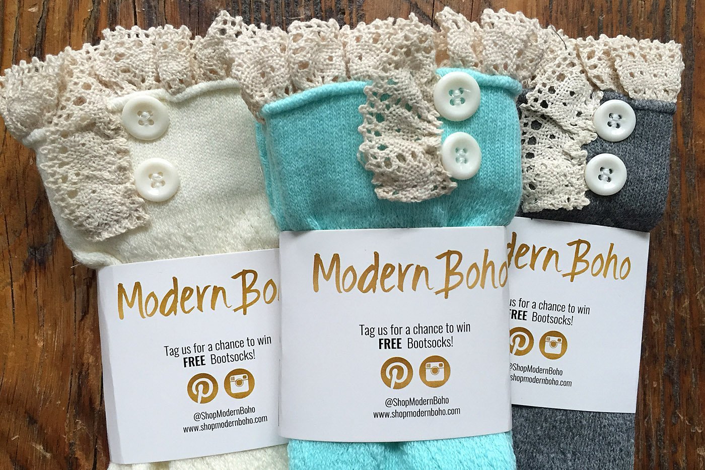 Носки с кружевом, фото №5