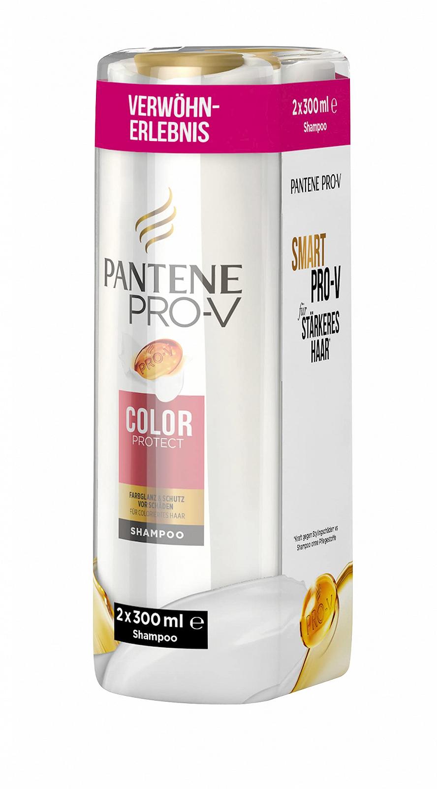 Шампунь Pantene Pro-V Color Protect для захисту кольору 2 x 300 мл, фото №1