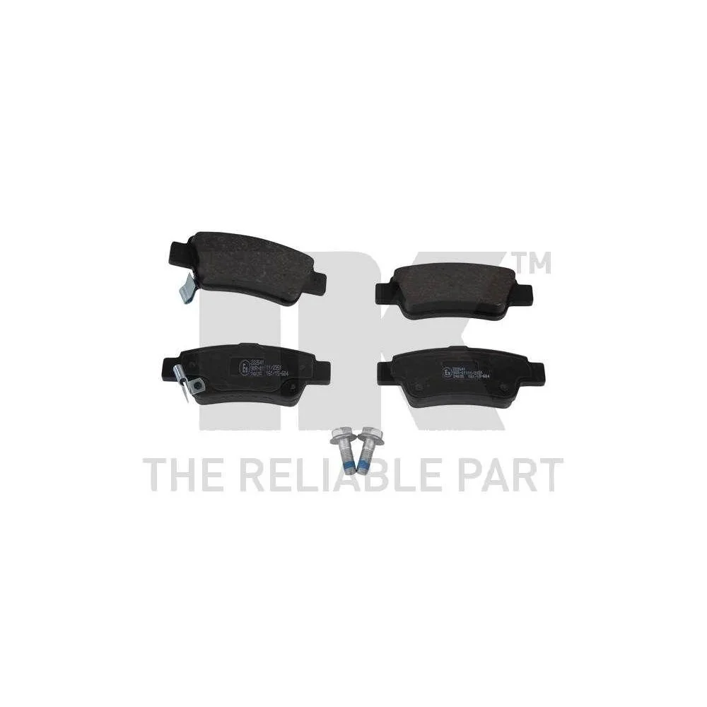 Комплект тормозных колодок, дисковый тормоз NK 222641 для HONDA, задняя ось, фото №1