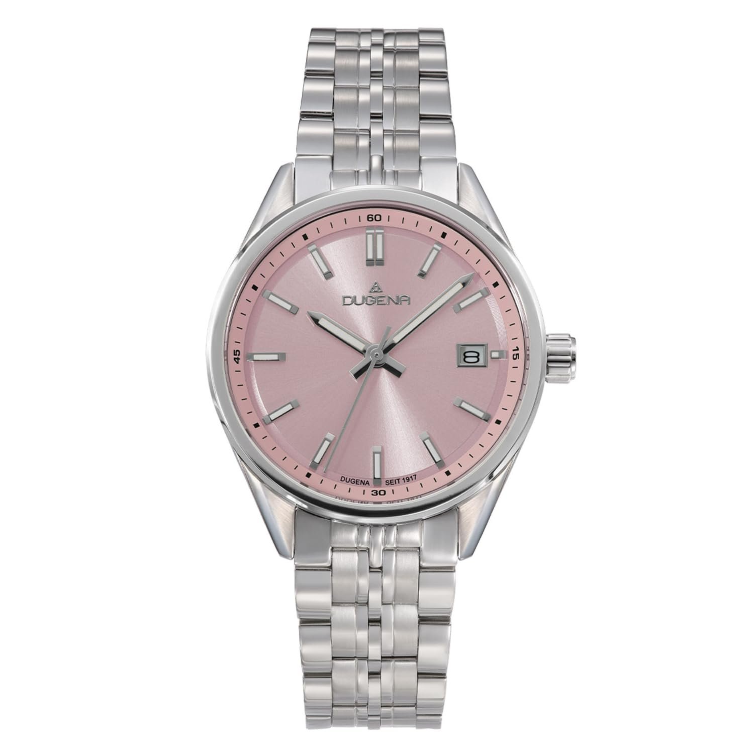 Женские наручные часы Dugena Pretty Кварцевые из нержавеющей стали Сапфировое стекло Дата Водонепроницаемые 10 Bar, фото №1 Женские наручные часы Dugena Pretty Кварцевые из нержавеющей стали Сапфировое стекло Дата Водонепроницаемые 10 Bar, фото №1