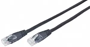 Патч-корд UTP Cablexpert (PP12-2M/BK) литой 50u amp quot штекер с защелкой 2 м черный - Фото 1