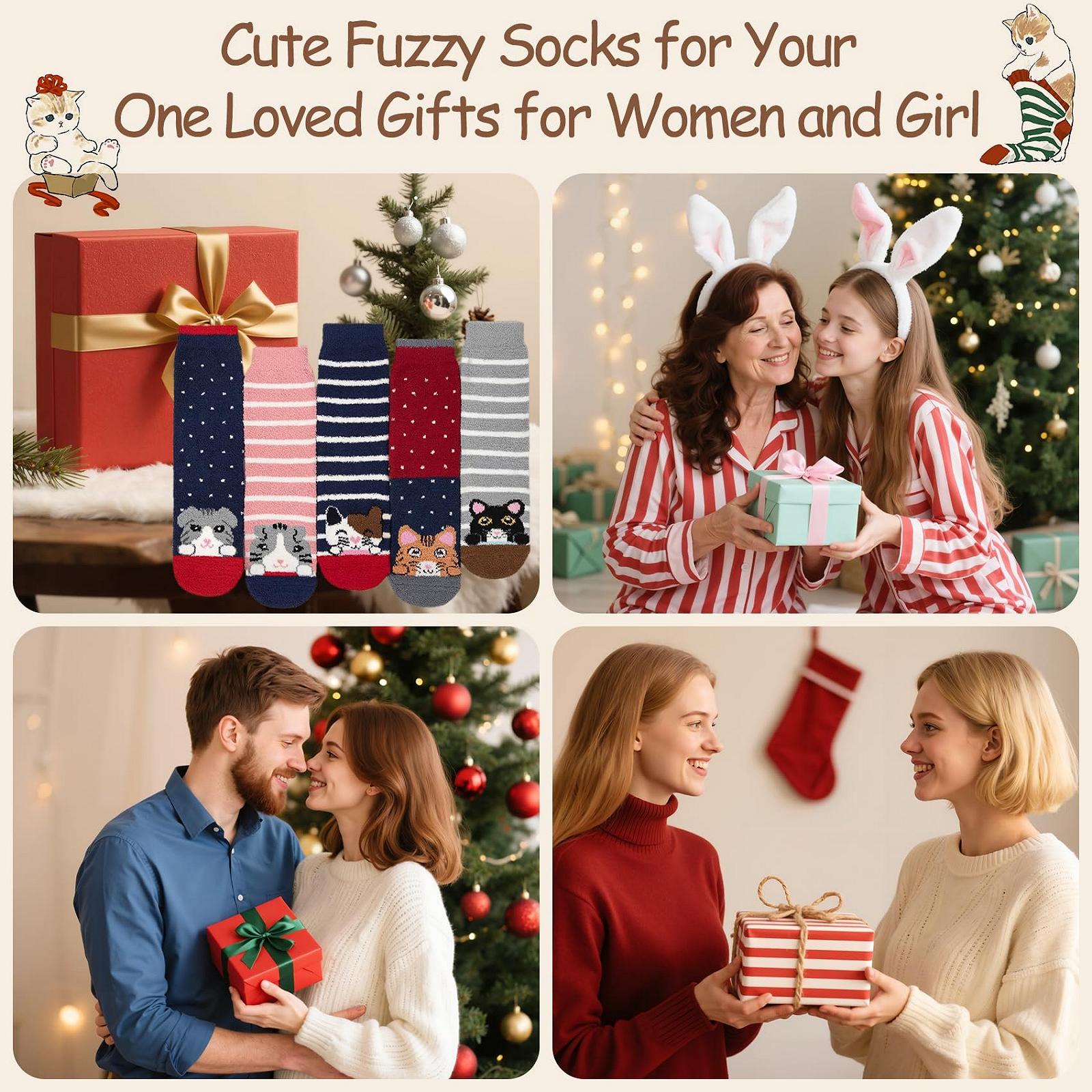 Пухнасті шкарпетки для жінок, 5 пар, фото №7