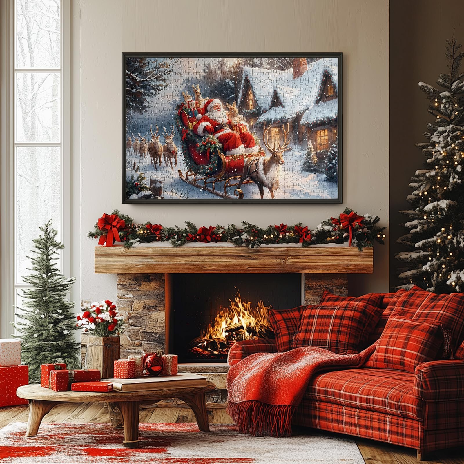 Пазл-адвент-календарь 2025 Санта-Клаус 1008 деталей 24 дня, фото №7