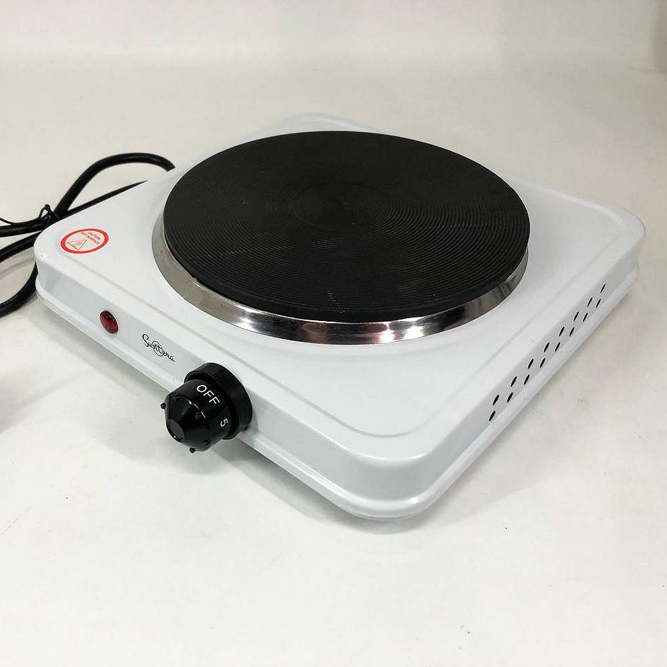 Плита электрическая Suntera SP-1930, электроплита 1 комфорка кухонна Цвет белый ws31978, фото №7