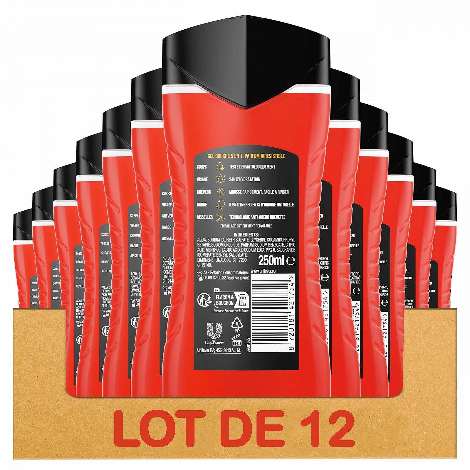 Гель для душу 5-в-1 AXE Sport Refresh Arctic Mint and Spices 12 x 250 мл, фото №2