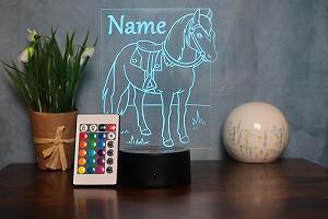 Настольная светодиодная лампа Лошадь Персонализированная synthetic.ua - Фото 1
