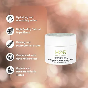 Крем для ног HoR Pedi Elixir с экстрактом готу кола и эфирным маслом Citrus Nobilis 100 мл synthetic.ua - Фото 1