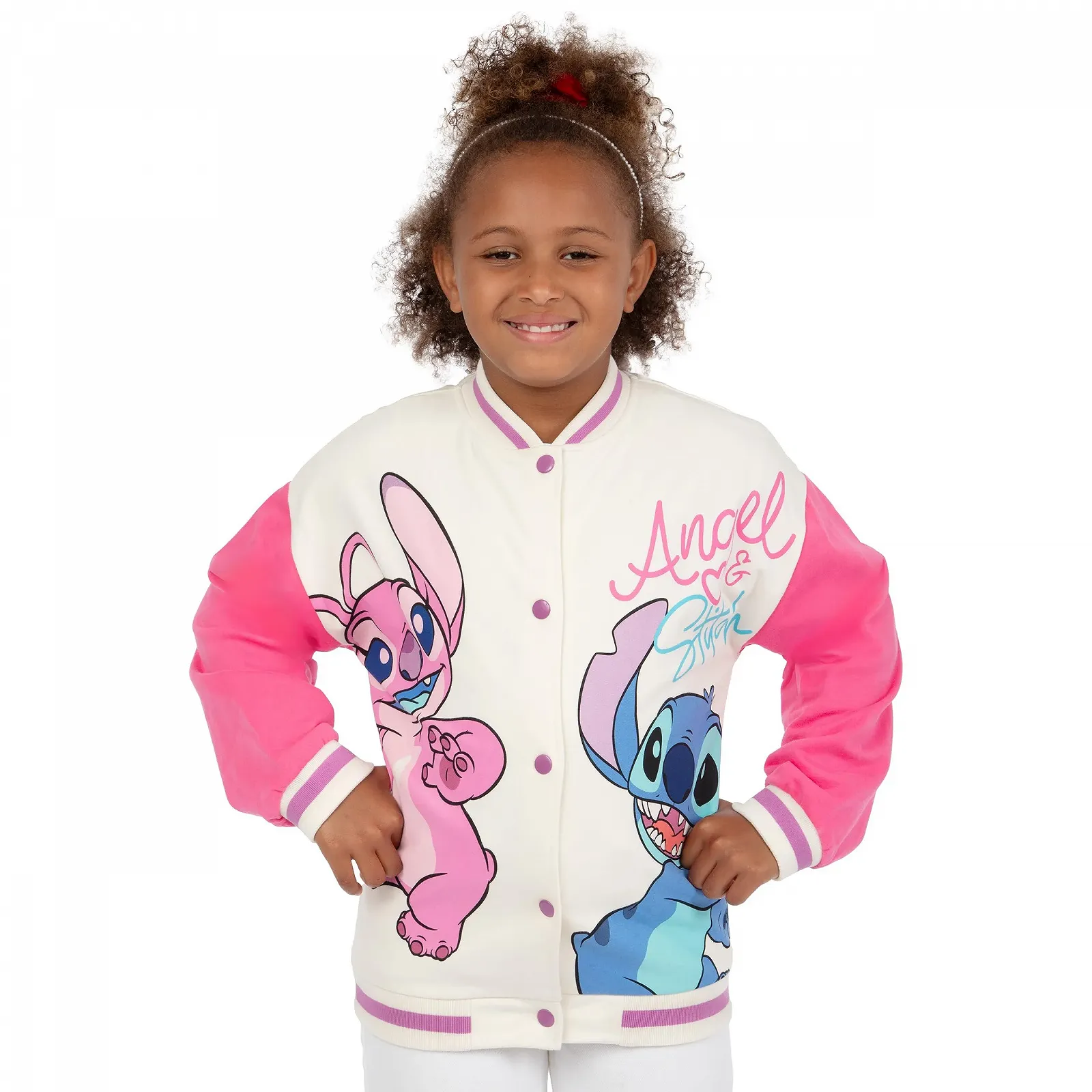 Куртка Disney Lilo and Stitch | Куртка-бомбер Stitch And Angel | Куртка для дівчат, фото №2