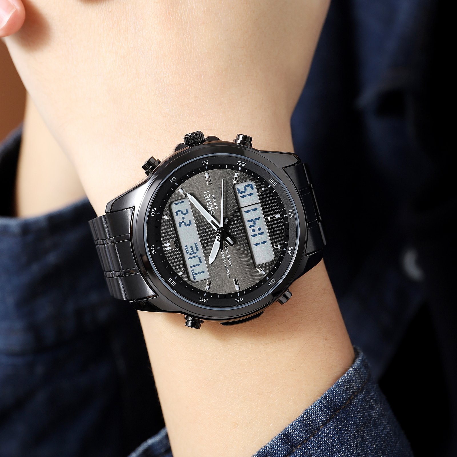 Годинник Skmei 2049BKWT Black-White, фото №4