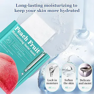 Маска для обличчя KUIRUNRX® Набір 10 шт, Зволожуючі маски для щоденного догляду synthetic.ua - Фото 1