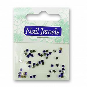 Квадратные акриловые стразы для ногтей EigenArt Фиолетовый - Фото 1