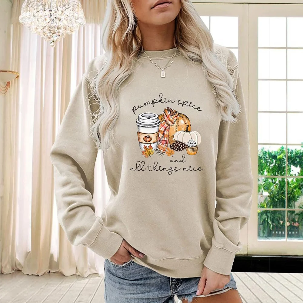 Жіноча Толстовка MLZHAN Pumpkin Spice and All Things Nice Хелловін, фото №2